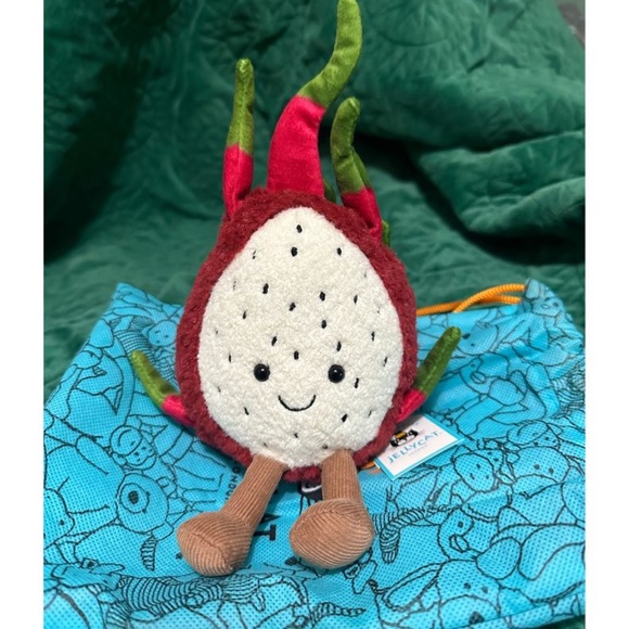 Authentic Jellycat London Amuseables Jellycat Dragon Fruit Plush - Picture 1 of 1